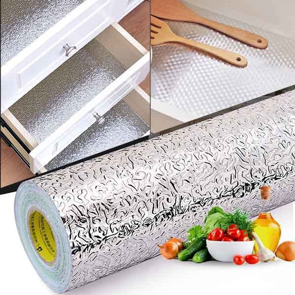 Marble Sheet Sticker | Silver Foil | 60x200