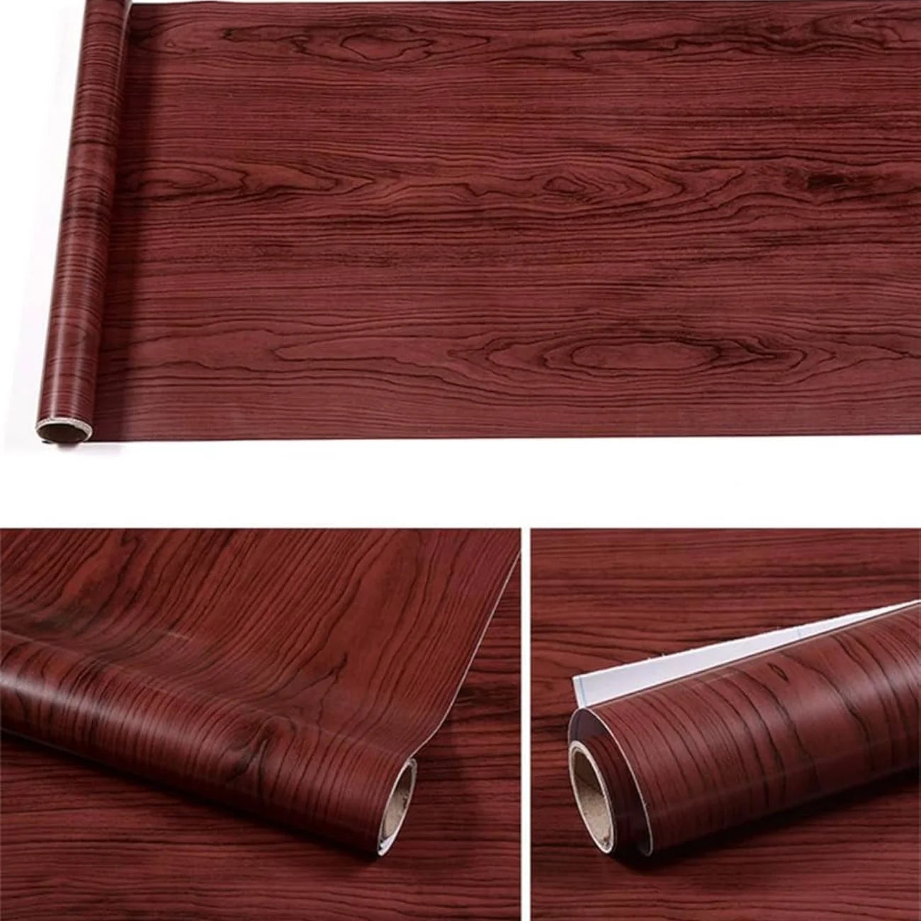 Self-Adhesive Wooden Sheet (Redish brown)