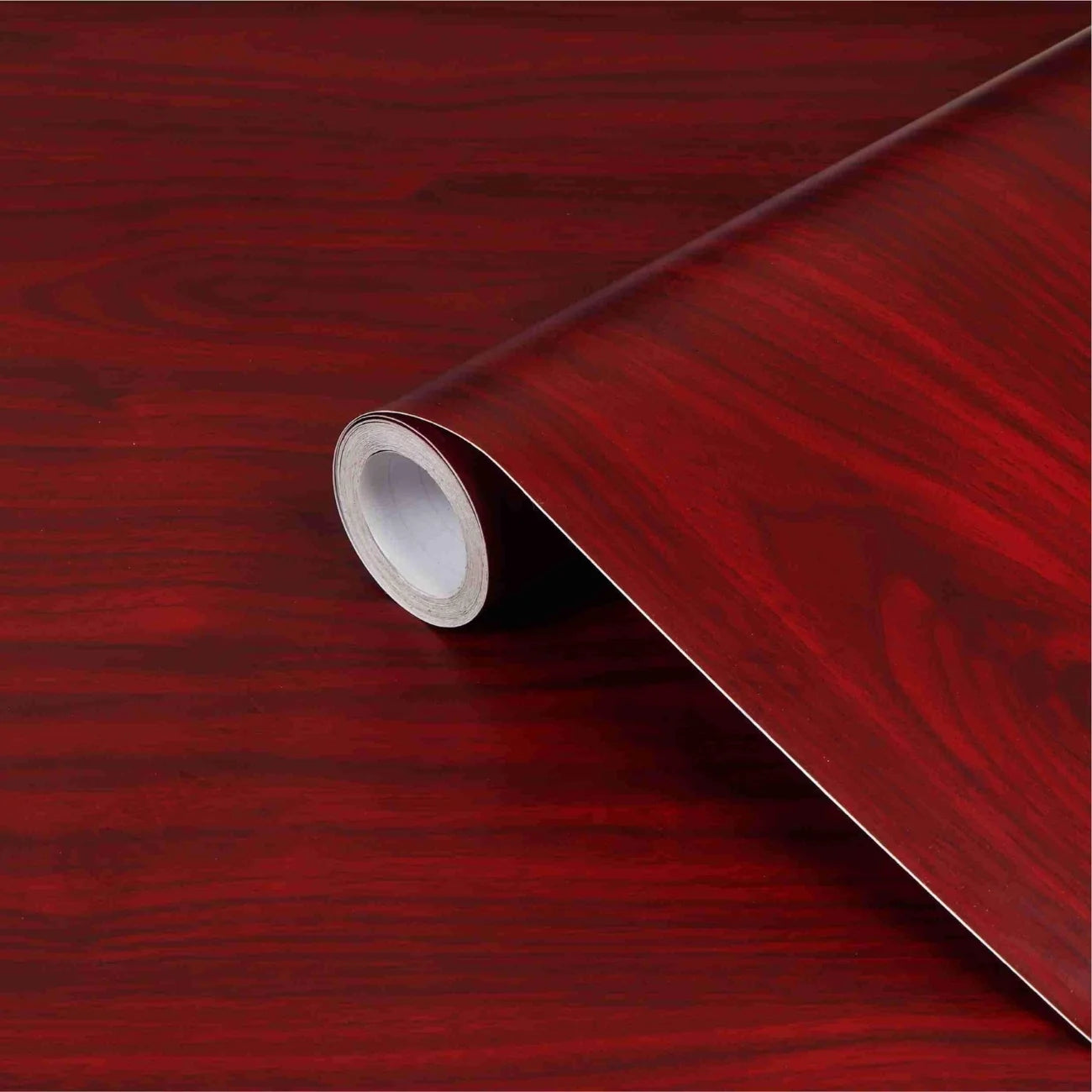 Self-Adhesive Wooden Sheet (Deep red)