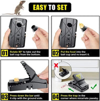 Heavy Duty Plastic Mouse Trap | Reusable Mouse Catcher | Best Quality Mouse Trap - Trap For Mouse - Pack of 1