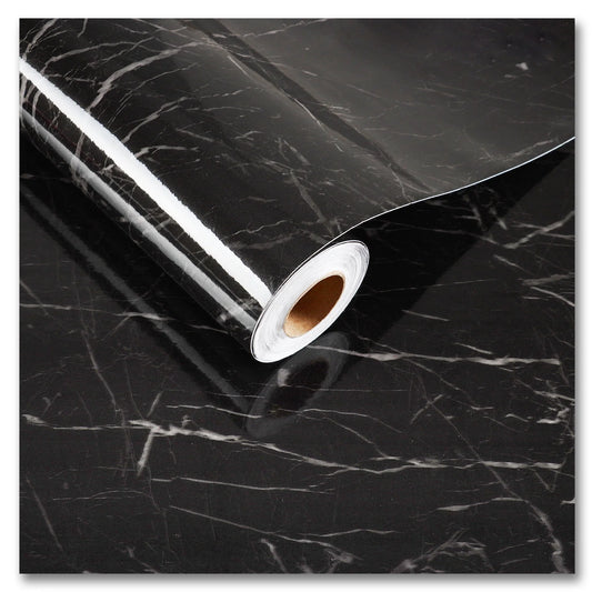 Marble Sheet Sticker | Black & Grey | 60x200