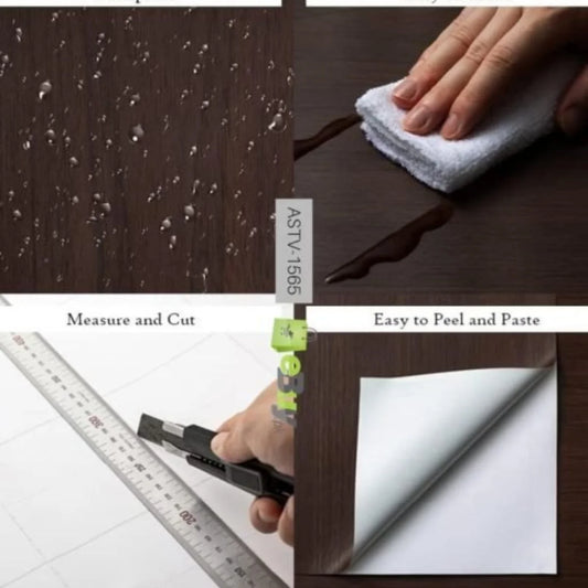 Walnut Self-Adhesive Wooden Sheet (Dark brown)