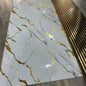 Marble Sheet Sticker | White, Grey & Gold |