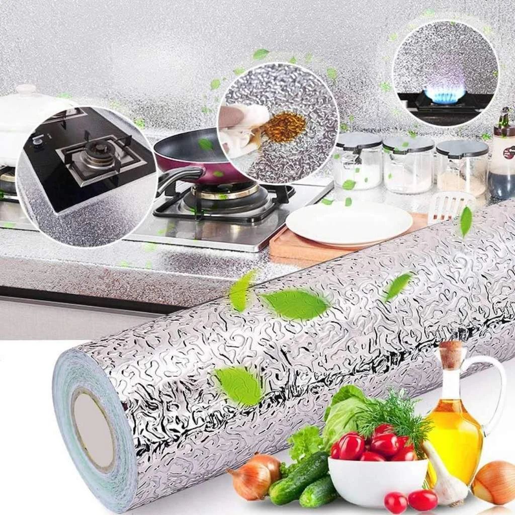 Marble Sheet Sticker | Silver Foil | 60x200
