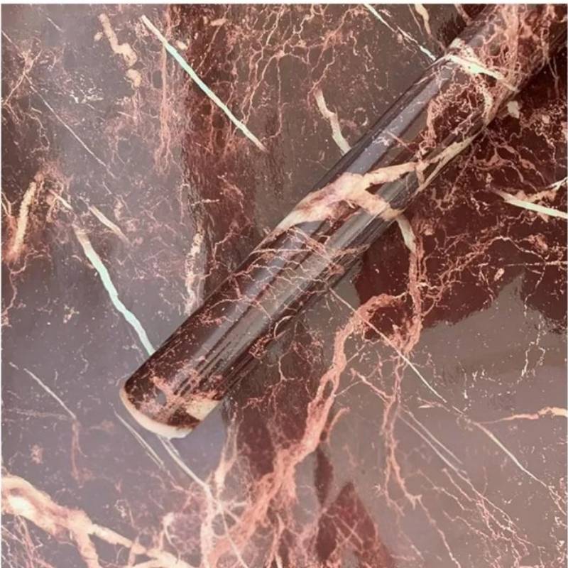 Marble Sheet Sticker Autumn Brown Design