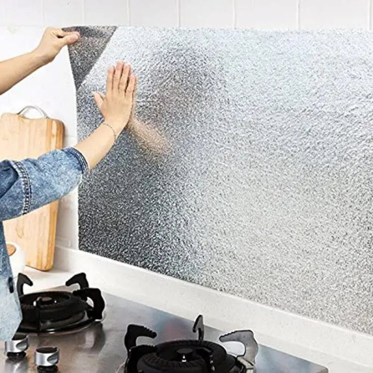 Marble Sheet Sticker | Silver Foil | 60x200