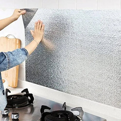 Marble Sheet Sticker | Silver Foil | 60x200