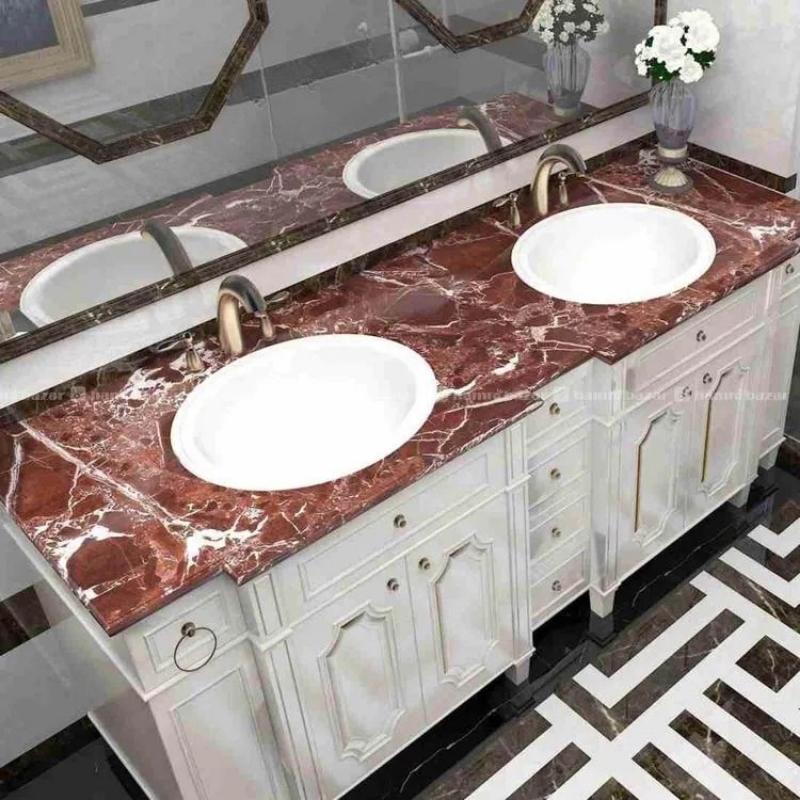 Marble Sheet Sticker Autumn Brown Design